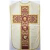 The Church Shoppe Chasuble Fiddleback Romano In Oro E Set Di Messa Con Ricamo Dei Tre Sacri Cuori