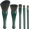 Ghjkldha Travel Makeup Brush Set, Foundation Blending Powder, 4.53x3.54x2.56 Inches Eye Shadow Applicator, Professional Portable Cosmetic Tools, Ideal for Loose Face Powder, On-the-Go Use