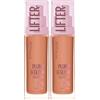 Maybelline New York Lifter Plump & Glow Fondotinta Illuminante Idratante Rimpolpante Finish Naturale per Tutti i Tipi di Pelle SPF 15 Colore 325 Acido Ialuronico e Niacinamide - 2 Flaconi da 30ml