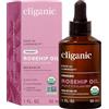 Cliganic olio di rosa mosqueta puro biologico per il viso (30ml) | Spremuto a freddo naturale