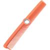 Dpofirs Pettine Barbiere Girevole, Pettine per Taglio Capelli Rotante Professionale con Design con Cuscinetti a Sfera per Tutti i di Capelli Uomini Donne, 8,66 Pollici (ORANGE)