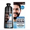 Qklovni Men Beard Hair Color Instant Dye Black Mustache Beard Darkening Shampoo,Professional Men's Mustache & Beard Black Hair Color Dye Shampoo (1pcs)
