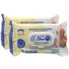 FEI FAN Salviette Igienizzanti e Detergenti per Animali, Delicate e Profumate al Talco, per la Pulizia del Pelo, Musetto e Zampe, Confezione da 72 Salviettine (Salviette (2 Unità))