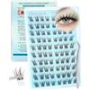 Obeyalash Ciglissime Press e Go Ciglia Press and Go Ciglissima Cluster Lashes Autoadesive Lunga Durata Lash Cluster Kit Lash Extension No Glue Eyelashes C Curl 10-16mm Brown