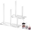 Ufdeoton Organizer per capelli in acrilico a 3 scomparti, organizer per capelli e fermagli per capelli