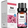 JUDEWY Diffusore di Olio Essenziale 100% Puro Olio Essenziale di Aromaterapia Vegetale 10 ML/Bottiglia Per Fare Candele, Fare Sapone, Diffusore, Umidificatore Diffusore Olio Essenziale (Rosa)
