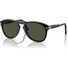 PERSOL Occhiali da sole da uomo FOLDING PO0714, 95/31, 54, Nero (Black/Grey Green), 54