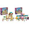 LEGO Friends Negozio di Accessori per Animali + Set Negozio di Dolci di Heartlake City Giocattolo Educativo Creativo per Bambini 42650 + 42649