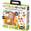 HEADU - Fattoria Apri e Chiudi Montessori - Manualità, Osservazione e Memoria | Giochi Educativi Bambini 2 3 4 Anni, Giochi Montessori, Regalo Bambina 2 anni, Regalo Bambino Natale, Made in Italy