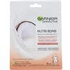 Garnier NutriBomb Maschera in Tessuto Nutriente Illuminante, per Pelli Secche e Spente, Arricchita con Latte di Cocco e Acido Ialuronico - 28 g, Confezione da 1