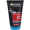Garnier Maschera Punti Neri, Detergente e Scrub Viso Pure Active Intense 3in1 con Carbone Vegetale, 150 ml