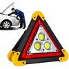 Mimoqk LED Warning Triangle Foldable Road Triangle Portable Safety Sign, Quick Charge, Bright & Eye-Catching, Lightweight Design, 22 x 20,5 x 2 cm, Ideal for Roadside Emergencies