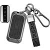 Rondrive Custodia per Chiave Auto in Pelle con Telaio in Metallo, Compatibile con Chery Jaecoo 5 EV J5 2025 2026, Accessorio, Cover per Chiave, Fodera per Chiave per Jaecoo 5, Protezione per Chiave