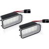 MKVAXR 2 pezzi di luci targa LIGHT, for Ford, Escape Ranger Kuga 1 2 CMAX, for Focus, 2 3, for Ecosport, Edge, for Fiesta, 6 7, for Mondeo, 4 5 Sostituzione della lampadina della targa