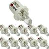 VS 10 Pezzi Lampade LED T5 B8.5D Per Cruscotto Quadro Strumenti BIANCO Lampadine Luci 12V