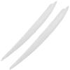 IBNA Per VW Per Golf 7 7.5 VII MK7 MK7.5 GTI R GTE GTD 2013-2020 Fari Sopracciglia Palpebre Adesivi Copertura Carrozzeria Kit Finitura copertura palpebra sopracciglio(Bianco)