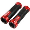 BOSDF Contrappesi Manubrio Moto Per XSR700 XSR 700 2016 2017 2018 2019 2020 2021 Tappo manubrio cursore Manopole Fine(Red,A)