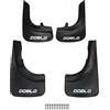 acpar Compatibile con Fiat Doblo 2000-2024 Parafanghi Anteriori e Posteriori Set del Veicolo 4 Pezzi Nero