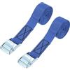 PATIKIL 1 x 5ft Cinghia Fissaggio con Fibbie, 2Pz Cinghie Fissaggio a Fibbia a Camma Regolabili Pesanti Sicure Fino a 551 Lbs per Kayak Carico Biciclette, Blu
