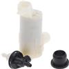 QUARKZMAN Pompa Lavavetri Con Guarnizione Per Honda CR-V 2007-2011 1 Pezzo | Nero E Bianco, Plastica, Pulizia Rapida Parabrezza, OE 76806SMAJ01, Include Guarnizione, Prodotto Non OEM, Solo Accessorio.