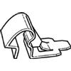 PROPOSTEONLINE Mollette Fermi Graffette Clip per Fissaggio Prese Aria Cofano Motore (7 Pezzi) in Resina Colore Bianco - Minuterie Auto
