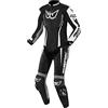 Berik Monza Ladies One Piece Tuta in pelle della moto, nero/bianco/grigio, 44