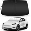 D-Lumina Parasole per parabrezza per Tesla Model Y 2020-2026 Accessori, Parasole per Parabrezza Anteriore, Protezione UV, Pieghevole e Portatile