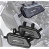 TOTHERIDER Borsa laterale per moto da 1,5 l, in EVA, rigida, triangolare, borsa per attrezzi per Honda Rebel CMX500 CMX300 CMX250 CMX1100 impermeabile (1 paio di borse laterali)