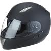 protectWEAR Casco moto nero opaco con visiera parasole H520-ES - XL