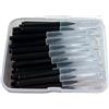 FDBTYJN Scovolini Interdentali 80 pezzi/scatola di spazzolino interdentale push-pull tipo I for la pulizia tra i denti(80pcs 0.7 mm black)