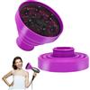 ZDL Diffusore Capelli Ricci Universale Silicone,Diffusore Pieghevole Capelli Ricci,Diffusore Universale Capelli,Diffusore Capelli Ricci,Portatile Pieghevole Universale Diffusore, per Asciugacapelli