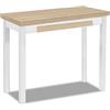 ASTIMESA Tavolo da Cucina a Libro, Rovere Raw, 83 x 40 cm a 80 x 80 cm