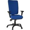 HJH Office 702110 Sedia da ufficio professionale ZENIT HIGH Tessuto ergonomica, portata fino a 120 kg, colore: blu