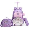 HTgroce Zaino Trolley Scuola Elementare Zainetto Trolley per Zaino Scuola Bambina Prima