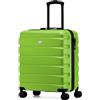 Flight Knight Valigia Cabina Leggera 56x45x25 cm Dimensioni Massime British Airways Jet2 EasyJet ABS Rigido 8 Ruote Spinner Silenziose Viaggi Lunghi e Weekend Bagaglio Cabina
