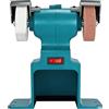 Laikoutd Smerigliatrice elettrica con due ruote Smerigliatrice elettrica da banco senza fili per lucidatrice senza fili per finitura materiali efficienti a batteria da 18 V
