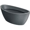 WELL HOME MOBILIARIO & DECORACIÓN Well Home Vaso per Rotomoldeo Aria Ovale Granito 40x20x16