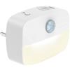 ANSMANN Luce notturna con sensore di movimento e funzione crepuscolare, spina LED, sicurezza bambini e funzione di risparmio energetico, 3 livelli di luminosità