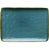 ROSE & TULIPANI MILANO Thun Rose & Tulipani - Vassoio Rettangolare Blu, Set da 2 pz - Arredo Casa, Cucina - Linea Concerto di Colori - Ciotole Cucina - Stoneware - Ø 27; 19 cm