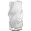LEONARDO HOME Verdi 055274 - Vaso da fiori artificiale per decorazione da tavolo, accattivante grazie al design curvo, vaso in vetro per mazzi di fiori, elegante accessorio da tavolo, altezza 19,4 cm