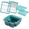 Genius Nicer Dicer Chef Professional - Set di accessori per tagliaverdure da 5 pezzi con inserto portaoggetti, inserti per coltello, protezione per inserti per coltelli,