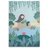 A.S. Création WTD DD129402 - Stampa su tela per cameretta dei bambini, motivo: sirena, multicolore, beige, 80 x 120 cm