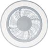 ARDES AIRGLOW AR5PL50 Ventilatore da soffitto Ø48 cm con motore DC 56 W, luce LED 3200 lm regolabile 3000-6000 K e telecomando per uso domestico