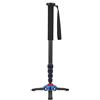 Rcniso Treppiede Monopiede Telescopico Leggero in Fibra di Carbonio, Bastone da Alpinismo per Fotocamera DSLR, di Bloccaggio Rapido Regolazione, Carico di 5-8 Kg, Altezza 170 Cm,