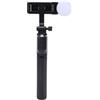 Jectse Selfie Stick Treppiede da Viaggio Treppiede per Telefono per Telefono Portatile Allungabile 35,43 Pollici Luce di Riempimento Remota Bluetooth Ruotabile a 360 Gradi per