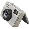 Bewinner Piccolo Videoregistratore Portatile, Videocamera Digitale Portachiavi 4K con Schermo Ribaltabile da 1,47 Pollici Luce LED Fotocamera da 68 MP per Vlog di Viaggio Uso Notturno (Beige)