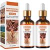 FADELU 2 Pezzi Olio Terapeutico per Acanthosis Nigricans, Olio per La Correzione Delle Macchie Scure, Siero Sbiancante per Le Nocche Scure, per Una Pelle Più Luminosa E Soda