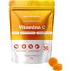 Bears with Benefits Vitamina C 250mg Gummies - Daily Essentials - Metabolismo energetico, difese immunitarie, riduzione della stanchezza - 30 Pezzi (1 mese) - Vegane, Senza Zucchero - Bears with Benefits
