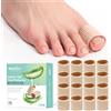 Welnove Welonove Tubolare Per Dita Piedi, 16 Pezzi Morbidi Cuscinetti per Calli per Sollievo dal Dolore per Uomo e Donna, Protettori per Dita per Cuscini, Calli, Vesciche, Dita - Large, Beige
