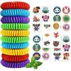 HASAIKA® 10 Pezzi Braccialetti Antizanzare, 30 Pezzi Cerotti Antizanzare Bambini, Ideale per le attività estive all'aperto